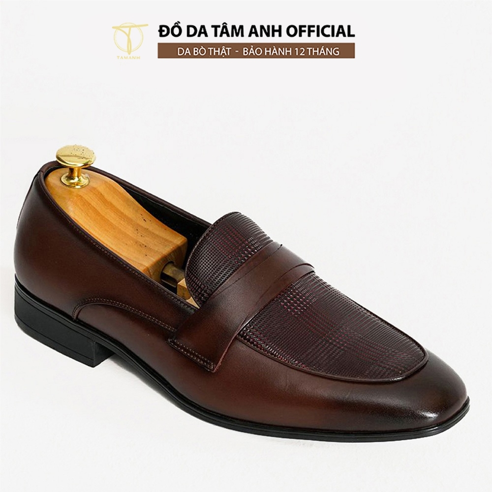 Giày lười nam TÂM ANH kiểu dáng sang trọng da bò thật giày da nam thời thượng GNTA10062-N