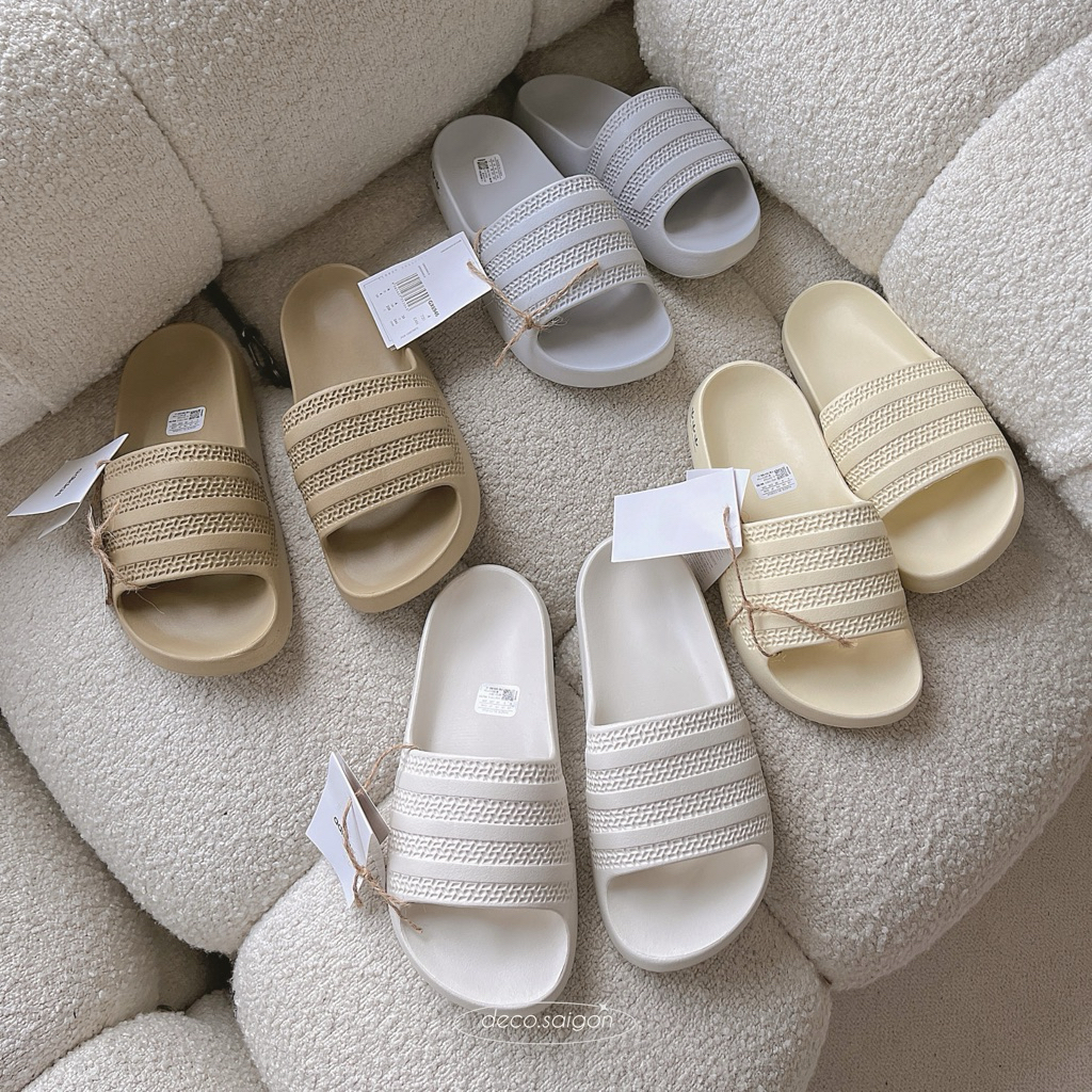 Dép quai ngang nam nữ, dép đúc nguyên khối sọc AYOON - cao 4cm - Hỗ trợ đổi size - Tặng hộp