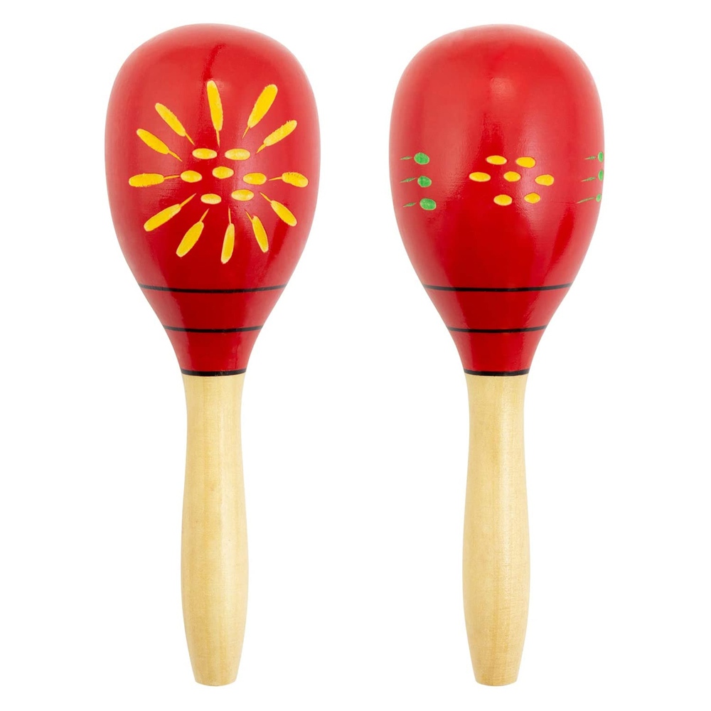Maraca bằng gỗ cho học sinh dài 25cm