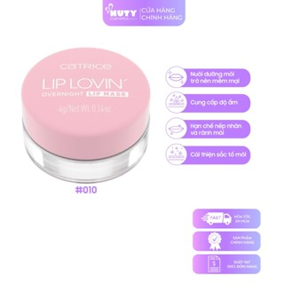 Mặt Nạ Ngủ Môi Catrice Lip Lovin' Overnight Lip Mask Dưỡng Ẩm Mềm Mại #010 (4g)