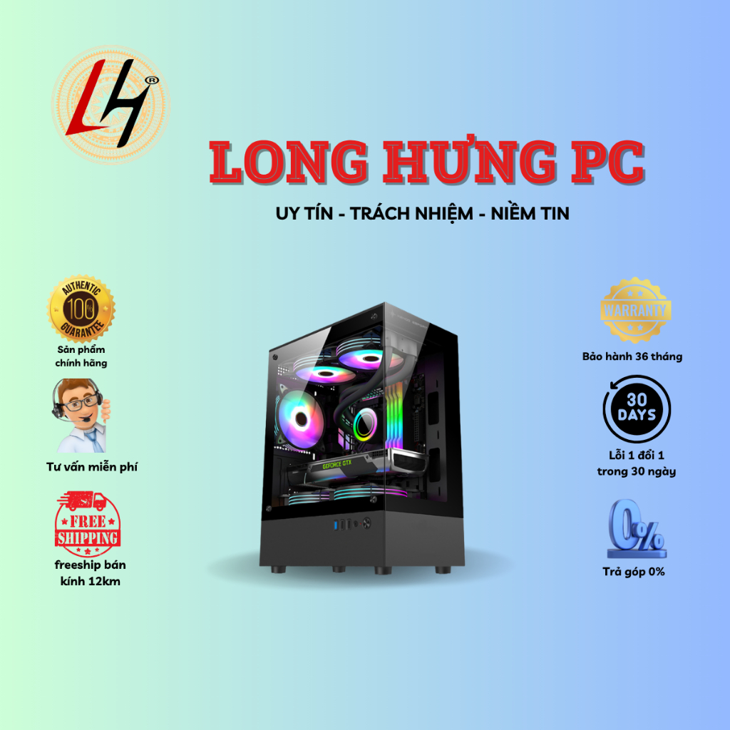 PC gaming 30: Core i5 12400F, Ram 16G, VGA RX6500XT 4g