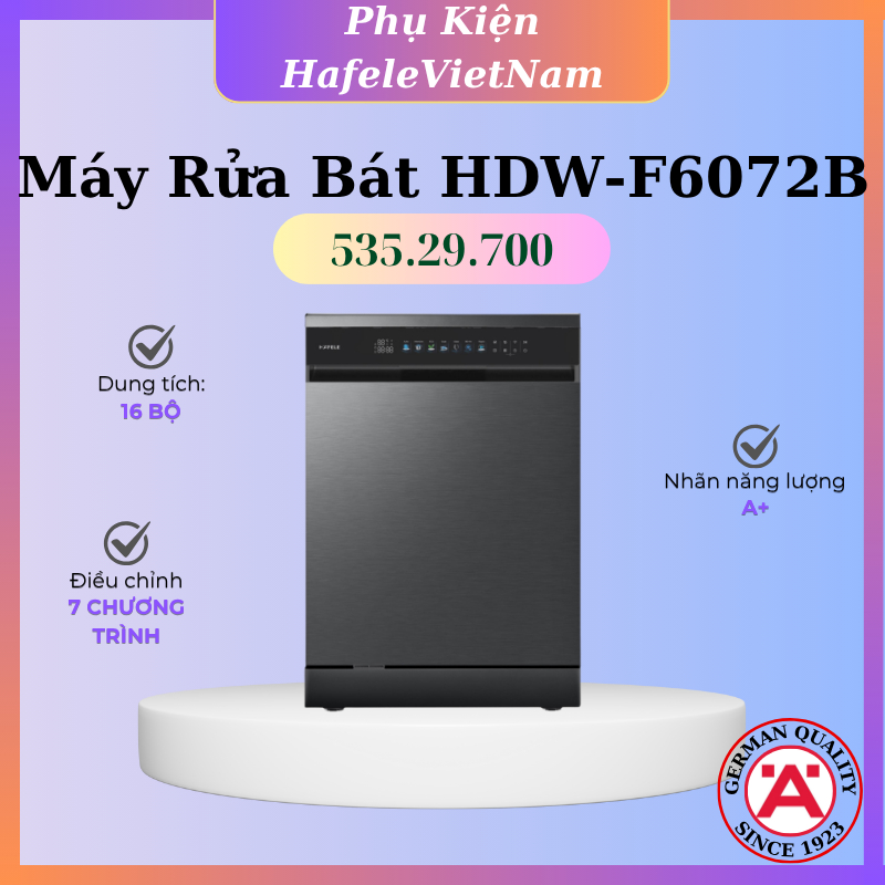 Máy Rửa Chén Độc Lập HDW-F6072B Hafele 535.29.700