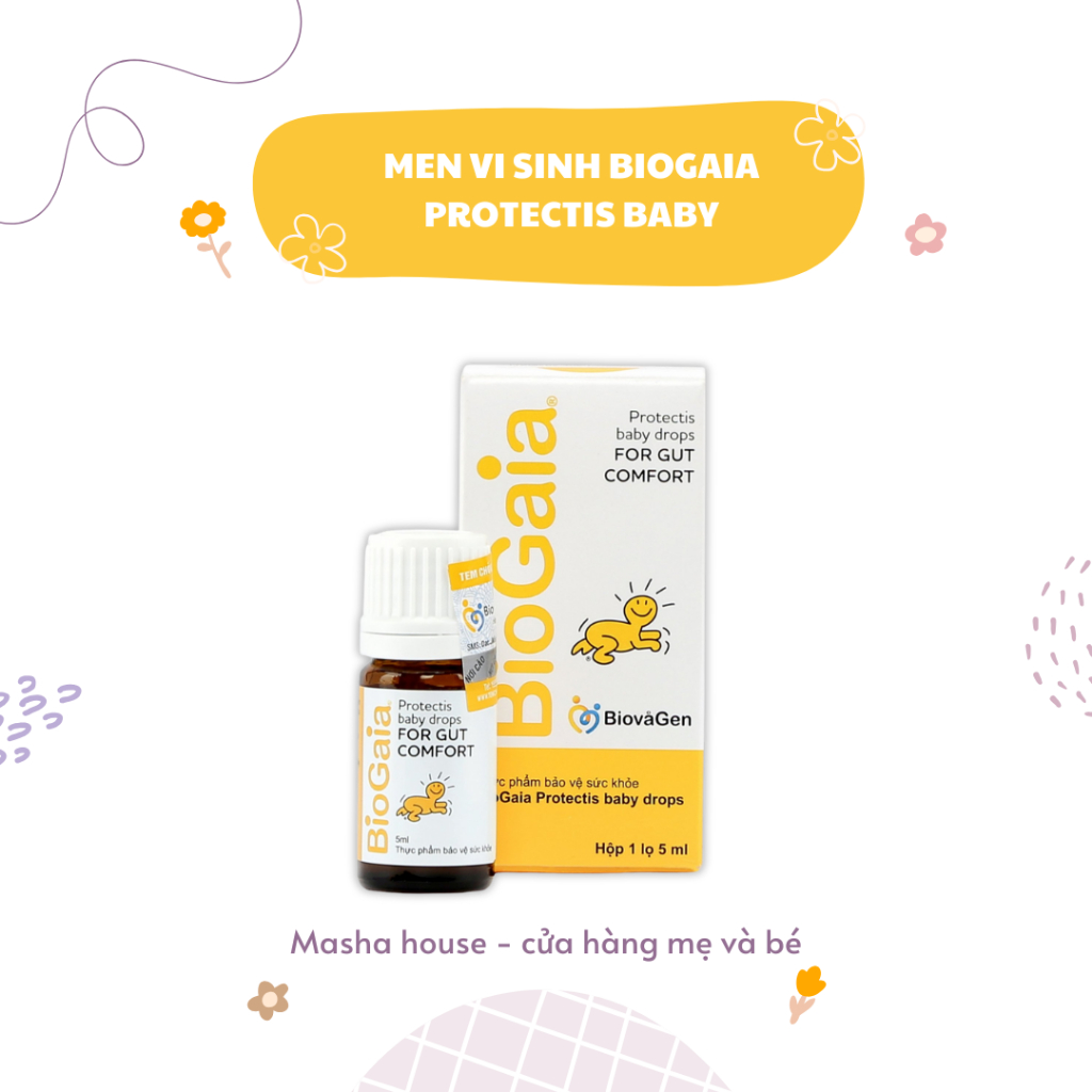 Men vi sinh Biogaia Protectis Baby Drops with vitamin D3 hỗ trợ tăng cường tiêu hóa (5ml)