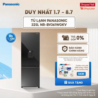 [TRẢ GÓP 0%] Tủ lạnh Panasonic Vô Hiệu Hóa Vi Khuẩn 325L NR-BV361WGKV - Ngăn Đông Mềm - Freeship toàn quốc