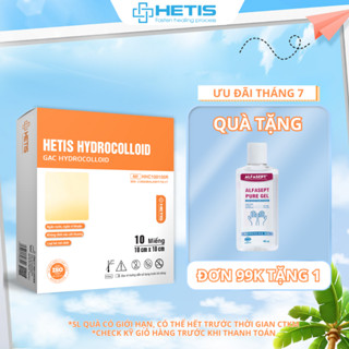 Miếng Dán Mụn, Vết Thương ALFASEPT HETIS HYDROCOLLOID Giúp Thấm hút Dịch, Loại Bỏ Những Mô Chết, Ngăn Ngừa Sẹo