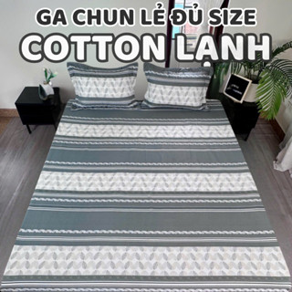 Ga Giường Cotton Lạnh Mềm Mát Dreamhomebedding Ga Chun Bọc Đệm Đủ Size Nệm Cao Lò Xo 1M2 1M6 1M8 2m2
