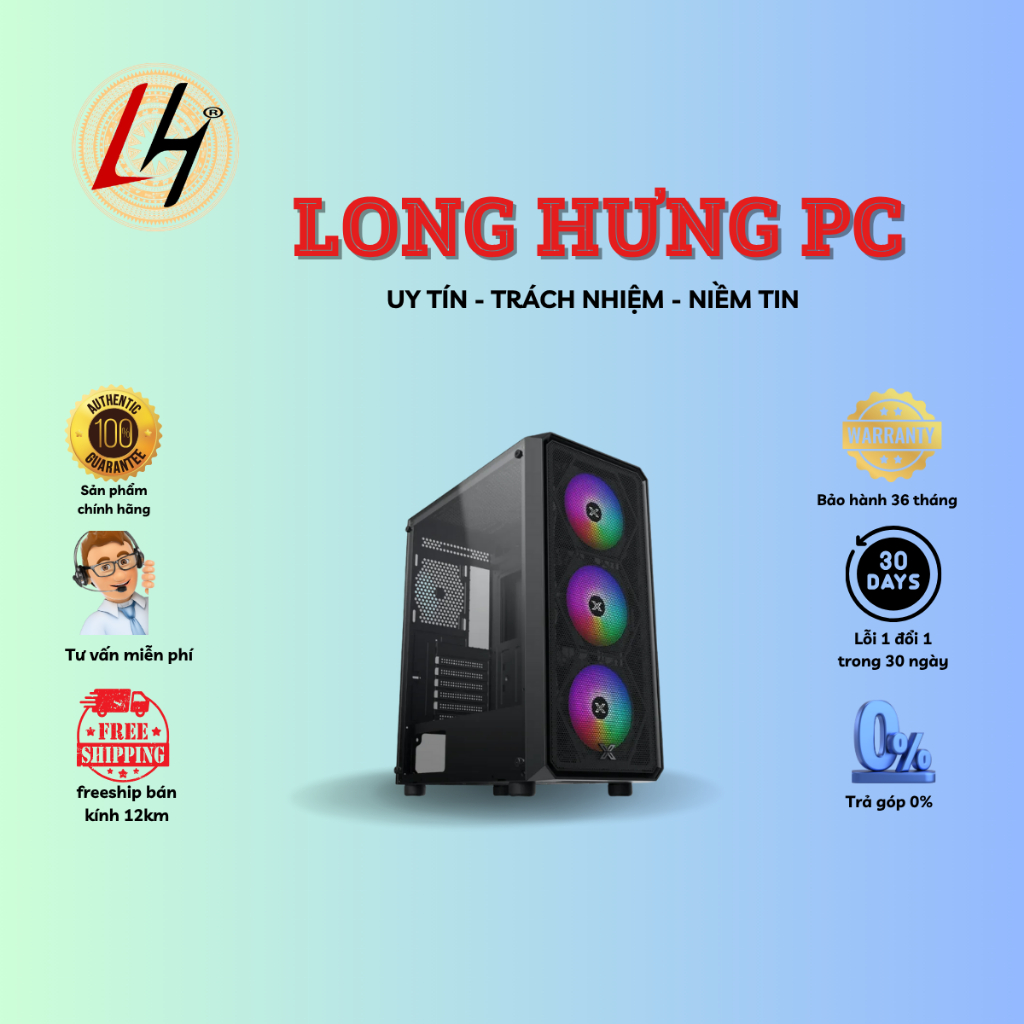 PC gaming 32: Core i5 13400F, Ram 32G, VGA 3050 8G