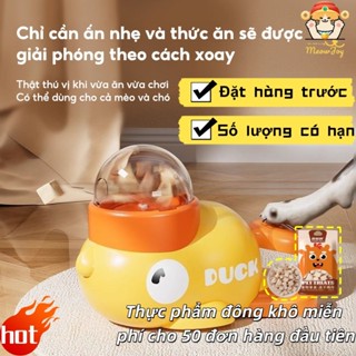 NEW!! Đồ chơi tương tác cho chó mèo vịt vàng, máy cho ăn tự động LGP0125