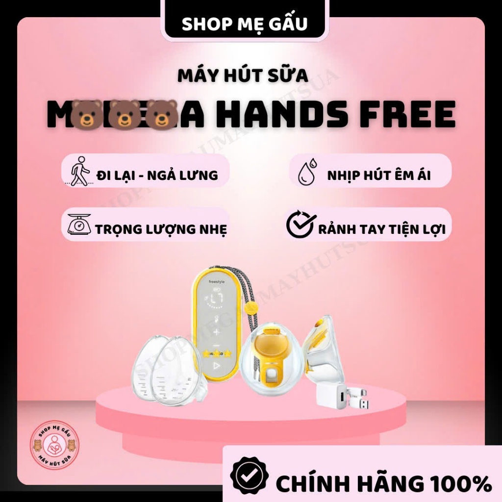 Máy hút sữa MDL HandFree (máy cũ -cup mới )