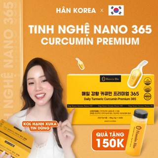 Tinh Nghệ Nano 365 Curcumin Premium Hamin Bio Hàn Quốc 32 tép - Đẹp Da, Dạ Dày Khỏe, Tiêu Hóa Tốt, Tặng Bình 500ML
