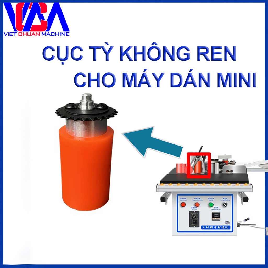 Quả tỳ đỏ không ren cho máy dán cạnh mini