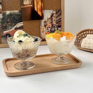  Set 2-6 ly thuỷ tinh ăn kem Dona Home Decor 