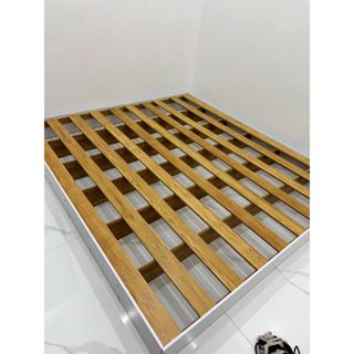 Giường Ngủ Bệt Cao 20cm Cỡ Lớn Kiểu Nhật Không Đầu Giường Gỗ MDF Nhập Khẩu. Kích Thước: 160 x 200 x 20