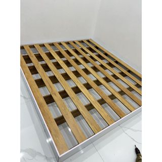 Giường Ngủ Bệt Cao 20cm Kiểu Nhật Không Đầu Giường Gỗ MDF Nhập Khẩu. Kích Thước: 120 x 200 x 20