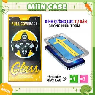  Kính Cường Lực iPhone KK CNT Tự Dán Cao Cấp Bảo Vệ Full Màn - Cho iP 6 6s 7 8 Plus X XS XR 11 12 13 14 15 Pro Max 