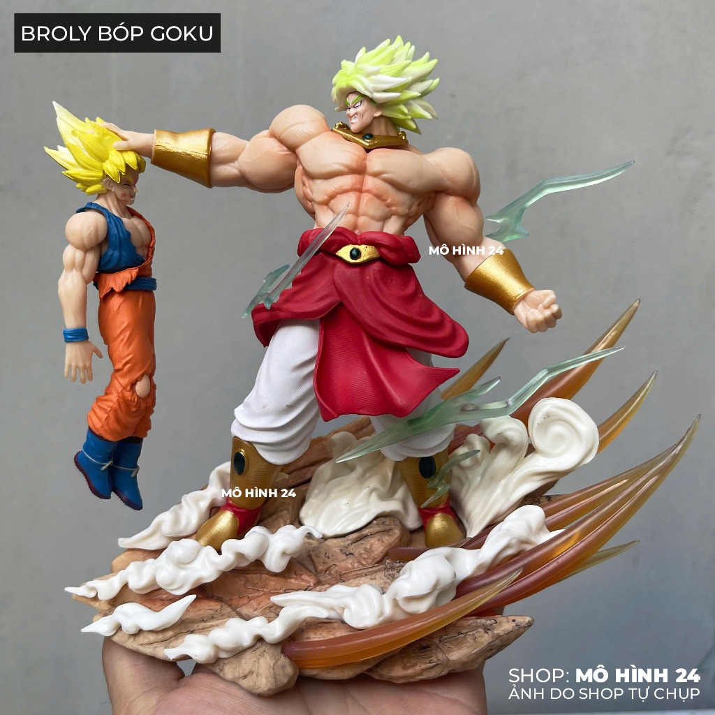 Đồ chơi mô hình Trang trí Broly Bóp Goku super broli vs son goku sjj broly nhấc goku dragon ball fig