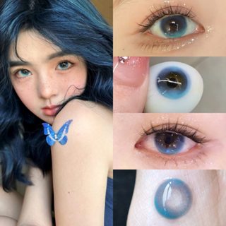   3 Tháng  1 Cặp Lens Ellie Xanh Ngọc Blue Có Độ Douyn 14.5| Tặng Free Khay Gương Dụng Cụ 