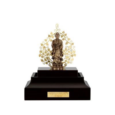 TƯỢNG ĐỨC PHẬT A ĐI DÀ - BIỂU TƯỢNG TIẾP DẪN TỪ BI- size 11x11x16cm -715U0001-01
