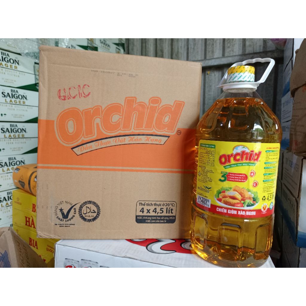 Dầu Thực Vật Ochid 4,5L, 5L ,7.5L - 9.8L