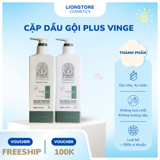 Cặp dầu gội xả collagen PLUS VINGE 1000ML giảm rụng tóc kích mọc tóc phục hồi tóc hư tổn chính hãng