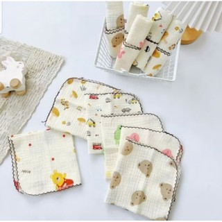 5 Chiếc Khăn Sữa Muslin Cho Bé 2 Lớp Cao Cấp Siêu Mềm (Khăn Muslin)