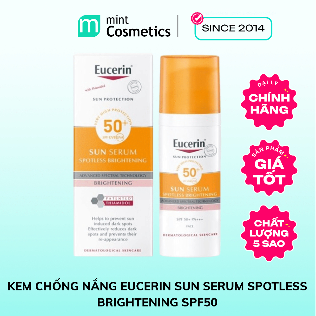 Kem Chống Nắng Eucerin Sun Serum Spotless Brightening SPF50