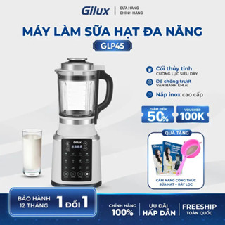  Máy Làm Sữa Hạt Gilux GLP45 Máy Xay Sinh Tố 1.75L - 15 Chức Năng Vừa Xay Vừa Nấu - Công Suất 2000W 