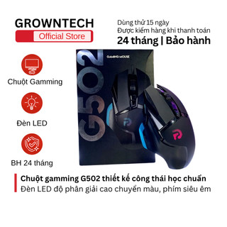  Chuột gaming G502 thiết kế công thái học độ phân giải cao led đổi màu nhạy mượt dùng cho máy tính 