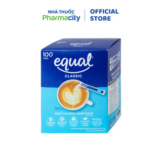 Đường ăn kiêng Equal Không Calo (Hộp 100 gói x 1g)