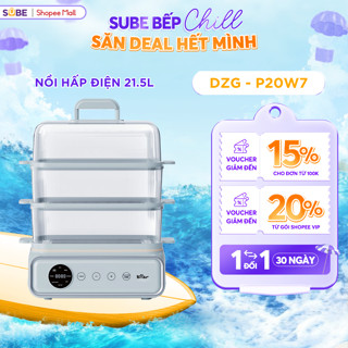 Nồi Hấp Bear 21.5L Nồi Hấp 3 Tầng Nồi Hấp Điện Máy Hấp Đồ Ăn Đa Năng Nồi Lẩu Hấp Điện Nồi Lẩu Hơi Kèm Hấp DZG-P20W7