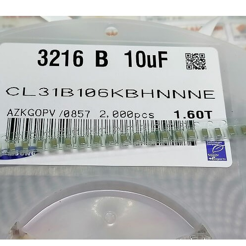 [Combo 20 chiếc] 3216,106K Tụ dán 10UF 50V 1206