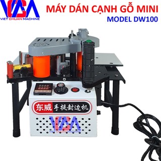  Máy dán cạnh gỗ mini cầm tay đa năng dán thẳng cong vát tiện mang đi công trình model DW100 