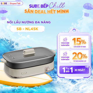 Nồi Điện Đa Năng Bear 4.5L Bếp Nướng Điện Nồi Điện Nồi Lẩu Điện Nồi Hấp Điện Bếp Nướng Nồi Lẩu Nướng Bếp Lẩu - NSB-NL45K