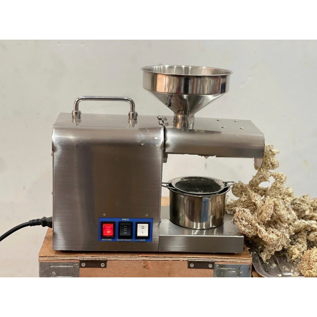 Máy ép dầu lạc, dầu macca, dầu thực vật công suất 850W năng suất 4-6 kg/h