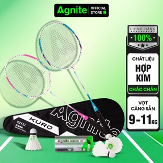 [VOUCHER GIẢM 25K] Bộ 2 Vợt Cầu Lông Agnite Chính Hãng Bao Đựng Siêu Nhẹ Khung Hợp Kim Carbon Cao Cấp