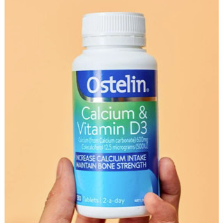 Canxi cho bà bầu, cho con bú, Ostelin Calcium & Vitamin D3, lọ 130 viên, hàng Úc