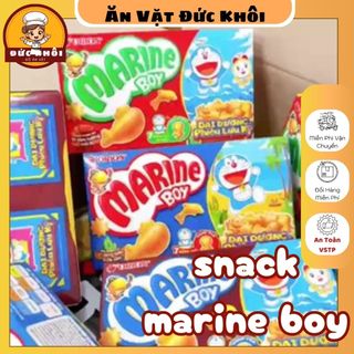   COMBO 10 HỘP  Bánh Cá Marine Boy Orion Snack Bim Cá Ăn Liền Các Vị  Hộp 35g  Đồ ăn vặt tuổi thơ 