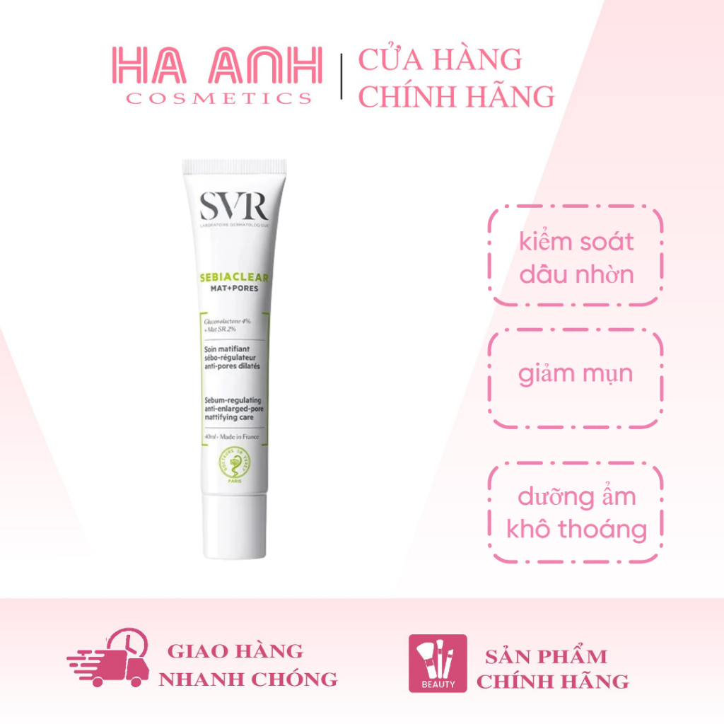 Kem Dưỡng SVR Sebiaclear Mat+Pores 40ml
