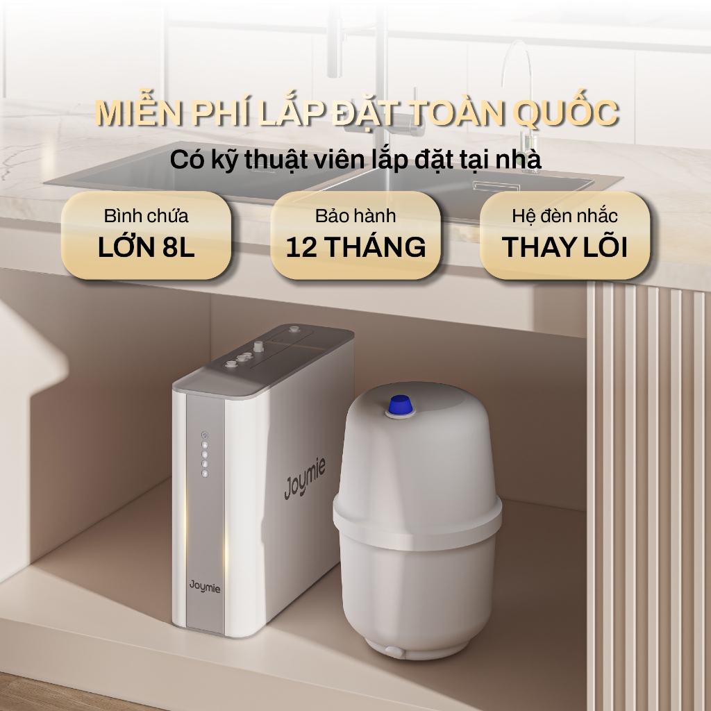 Máy lọc nước âm tủ bếp Joymie P30-C, Máy lọc nước RO để gầm
