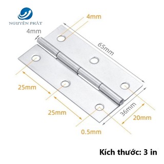BẢN LỀ LÁ INOX MINI