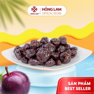  Ô mai  xí muội  mận dẻo đặc biệt Hồng Lam dạng hộp. Có vị chua ngọt dẻo 