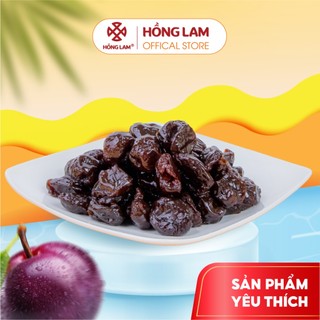  Ô mai  xí muội  mận dẻo không hạt Hồng Lam dạng hộp. Có vị chua ngọt dẻo 