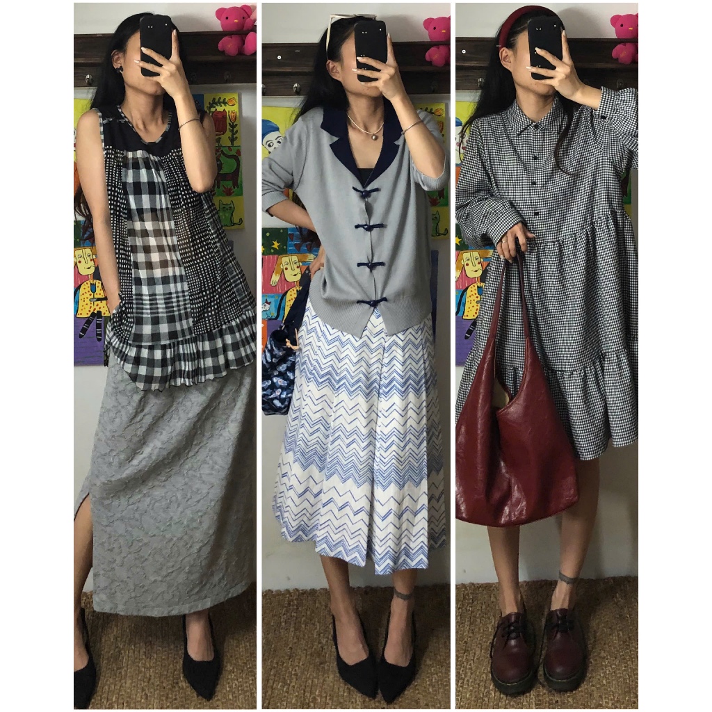 APRIL6 CLOTHING - Set bộ mix sẵn, đầm váy dáng dài 2hand [ig: april6_clothing]]
