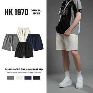Quần Short Nam Nữ Gió Nhăn HK1970 Vải Gió Nhăn Lạnh Mát Mẻ Dáng Trẻ Trung Form Regular Q210