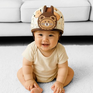 Nón Bảo Vệ Đầu Cho Bé, Nón Bảo Hiểm Siêu Nhẹ Thoáng Khí Hổ Trợ Bé Tập Đi, Tập Ngồi Xe , Mũ Bảo Vệ Đầu Cho Bé