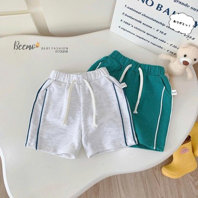 Quần short da cá Beemo phối sọc cá tính dễ mix đồ mặc đi học, đi chơi cho bé từ 9-24kg 4173QHB