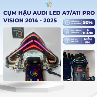  Cụm hậu Audi Led A7  A11pro cho Vision 2014-2025 đổi màu qua app điện thoại bảo hành 6 thán 