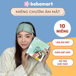 COMBO 10 Mặt Nạ Xông Hơi Mắt BEBECHIC Chườm Nóng Hỗ Trợ Giảm Mỏi Mắt, Ngủ Ngon