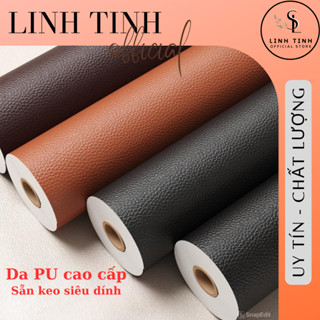 [50*100cm] Vải da dán sẵn keo cao cấp - Dán ghế Sofa, nội thất ô tô, sửa chữa đồ đa năng - Da PU tự dính, chống nước