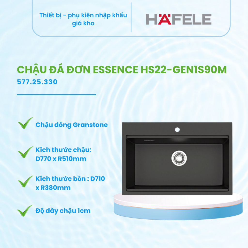 Chậu Rửa Bát Đá Hafele ESSENCE HS22-GEN1S90M